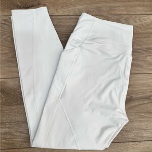 Fabletics White Pure Luxe Oasis Leggings Buttery Soft with Pockets XXL 14 16 NWT